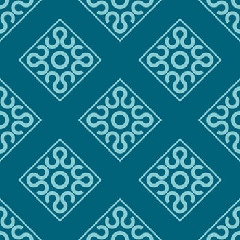 asian monochrome geometric floral fabric pattern vector