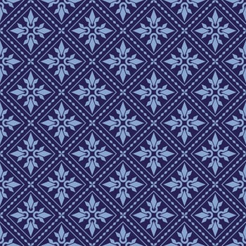 asian monochrome geometric floral fabric pattern vector