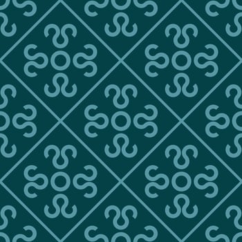 monochrome geometric boho floral fabric pattern vector