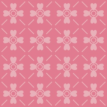monochrome geometric floral fabric pattern vector