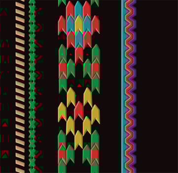 Red, yellow and green knitted textured can use as background vector