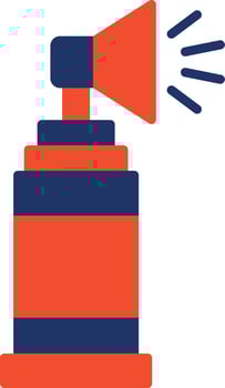 Air Horn Color Icon vector