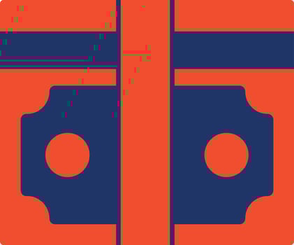 Salary Color Icon vector