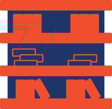 Library Color Icon vector
