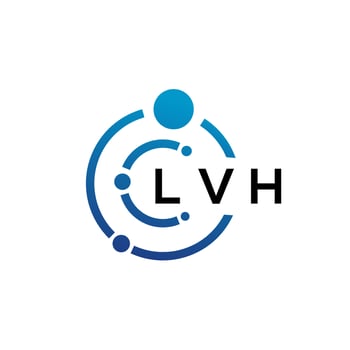 LVH letter technology logo design on white background. LVH creative initials letter IT logo concept. LVH letter design. vector