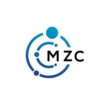 MZC letter technology logo design on white background. MZC creative initials letter IT logo concept. MZC letter design. vector