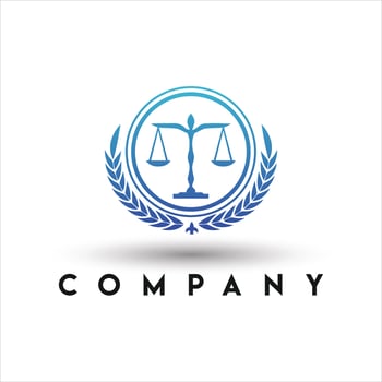 Law Firm Logo. Justice Scale Logo vector