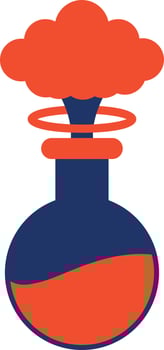 Lab Explosion Color Icon vector