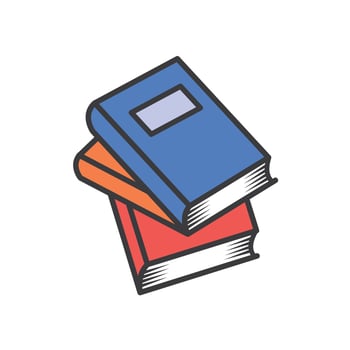 book illustration in trendy flat style vector