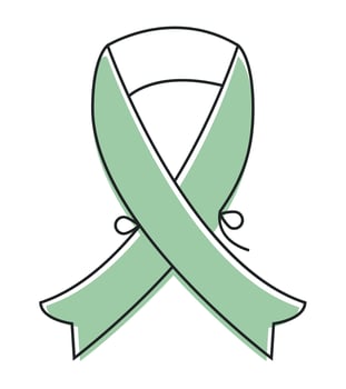 green ribbon campaign vector