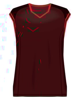 sleeveless jersey sport front vector