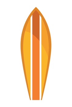 orange surfboard sport vector