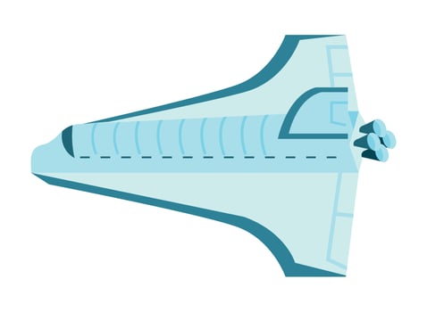 spaceship flying vehicle vector