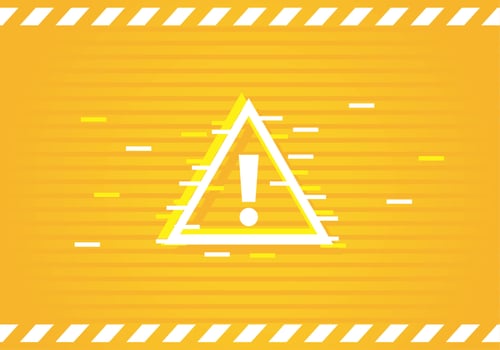 alert triangle in yellow background vector