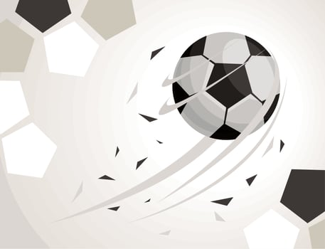 football soccer balloon vector