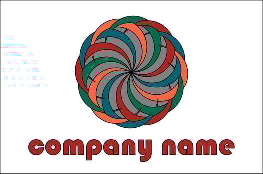 illustration vector graphic of simple retro style company logo