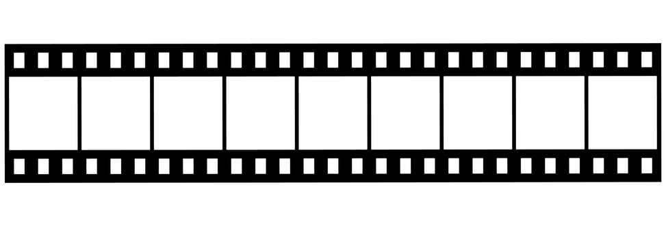 Film strip line icon isolated on white background vector