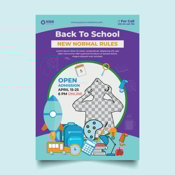 Education Flyer Design Template, School Education Admission, Corporate Banner, Kids Back To School Business Poster Layout Premium Vector Ads.