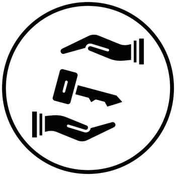 Closed End Lease Icon Style vector