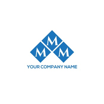 MMM letter logo design on WHITE background. MMM creative initials letter logo concept. MMM letter design. vector
