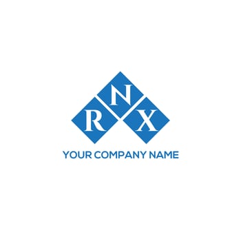 RNX letter logo design on WHITE background. RNX creative initials letter logo concept. RNX letter design. vector