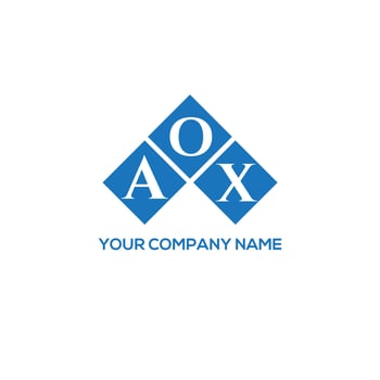 AOX letter logo design on WHITE background. AOX creative initials letter logo concept. AOX letter design. vector