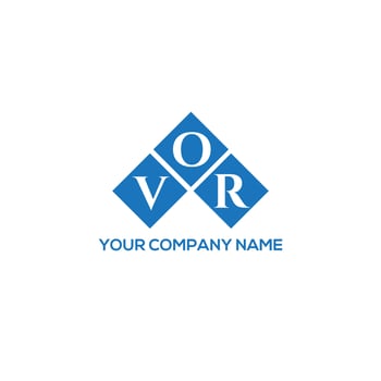 VOR letter logo design on WHITE background. VOR creative initials letter logo concept. VOR letter design. vector