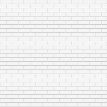 White abstract background with brick texture wall design. Seamless vector pattern. illustration