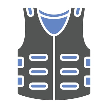 Body Armor Icon Style vector