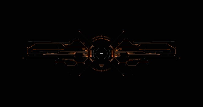 Target HUD for the game screen, Futuristic design elements. HUD focus elements. Sci-fi design. FUI collection, Military collimator sight, Vector HUD set
