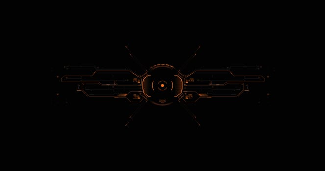 Target HUD for the game screen, Futuristic design elements. HUD focus elements. Sci-fi design. FUI collection, Military collimator sight, Vector HUD set