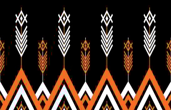 Geometric ethnic seamless pattern. Traditional tribal style. Design for background,illustration,texture,fabric,wallpaper,carpet,clothing,embroidery. vector