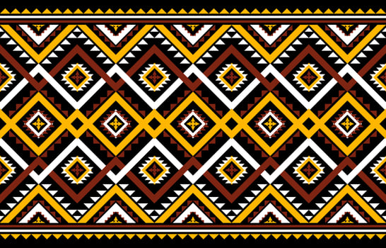Abstract geometric ethnic seamless pattern. Traditional tribal style. Design for background,illustration,texture,fabric,batik,wallpaper,carpet,clothing,embroidery. vector