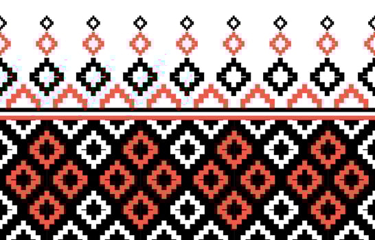 Geometric ethnic seamless pattern. Traditional tribal style. Design for background,illustration,texture,fabric,wallpaper,clothing,carpet,sarong,batik,embroidery vector