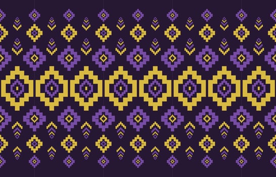 Geometric ethnic seamless pattern. Traditional tribal style. Design for background,illustration,texture,fabric,wallpaper,clothing,carpet,sarong,batik,embroidery vector