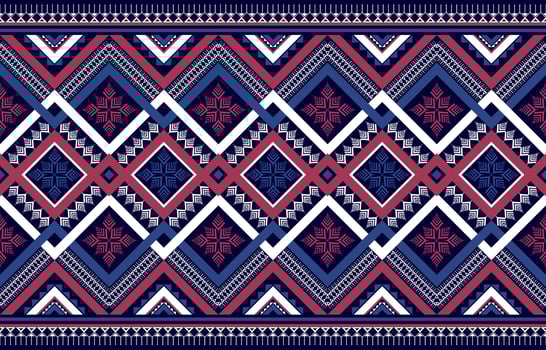 Ethnic seamless pattern. Flower decoration. Traditional tribal style. Design for background,illustration,texture,fabric,wallpaper,clothing,carpet,embroidery. vector