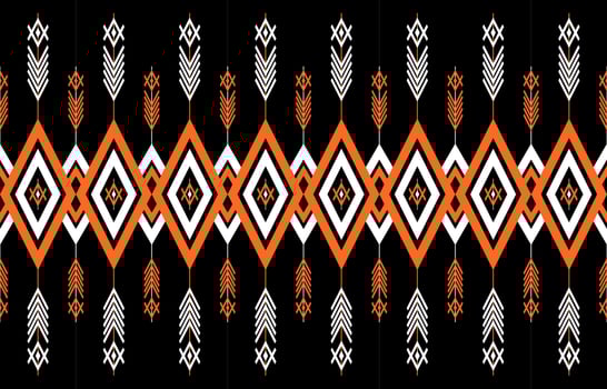 Geometric ethnic seamless pattern. Traditional tribal style. Design for background,illustration,texture,fabric,wallpaper,carpet,clothing,embroidery. vector