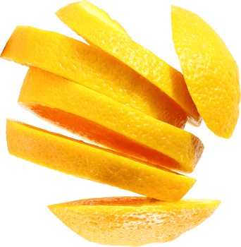 orange slice isolated png