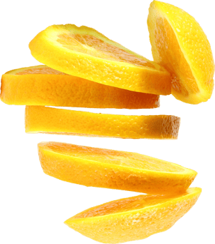orange slice isolated png