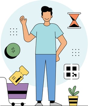 Online shopping and ecommerce vector