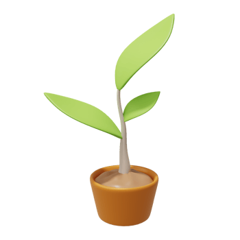 Green plant in the soil. Agriculture sprout. 3D Render. png