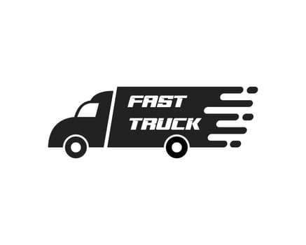 Icon Truck silhouette symbol logo template vector