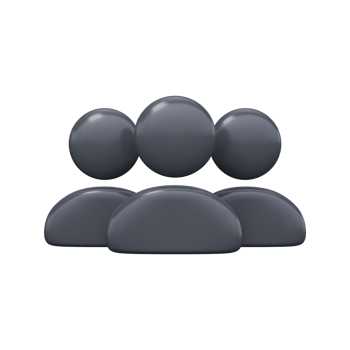 User group icon 3d render png