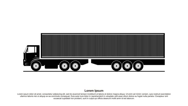 Truck delivers the cars vector