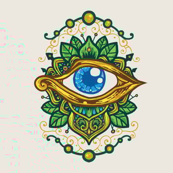 The eye of horus illustration vector