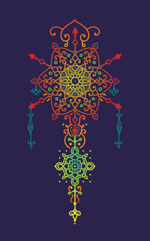 Beautiful mandala totem illustration vector