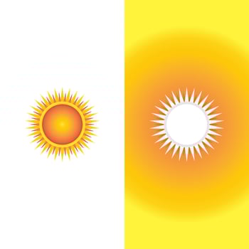 Sun vector illustration Icon