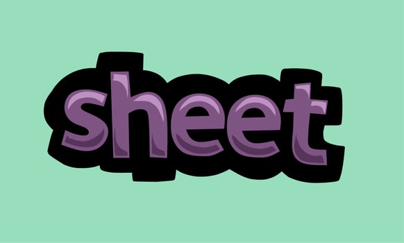 SHEET background writing vector design