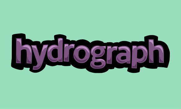 HYDROGRAPH background writing vector design