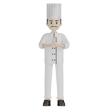 3D Chef Pose png